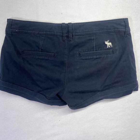 Abercrombie & Fitch Stretch Navy Shorts Womens 0/25 Shortie Cute Preppy 1766 - Picture 6 of 7